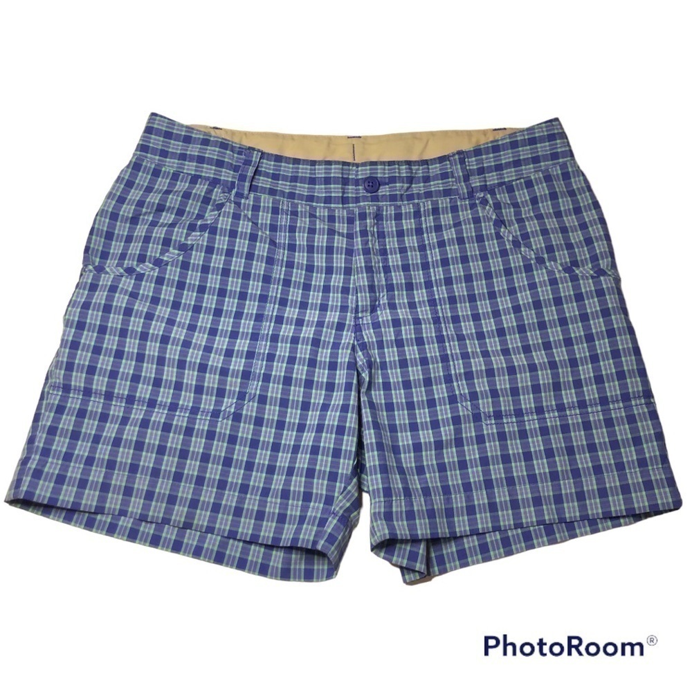 Columbia Girls Silver Ridge III Plaid SPF 30 Omni-Shade Shorts Size L 14/16